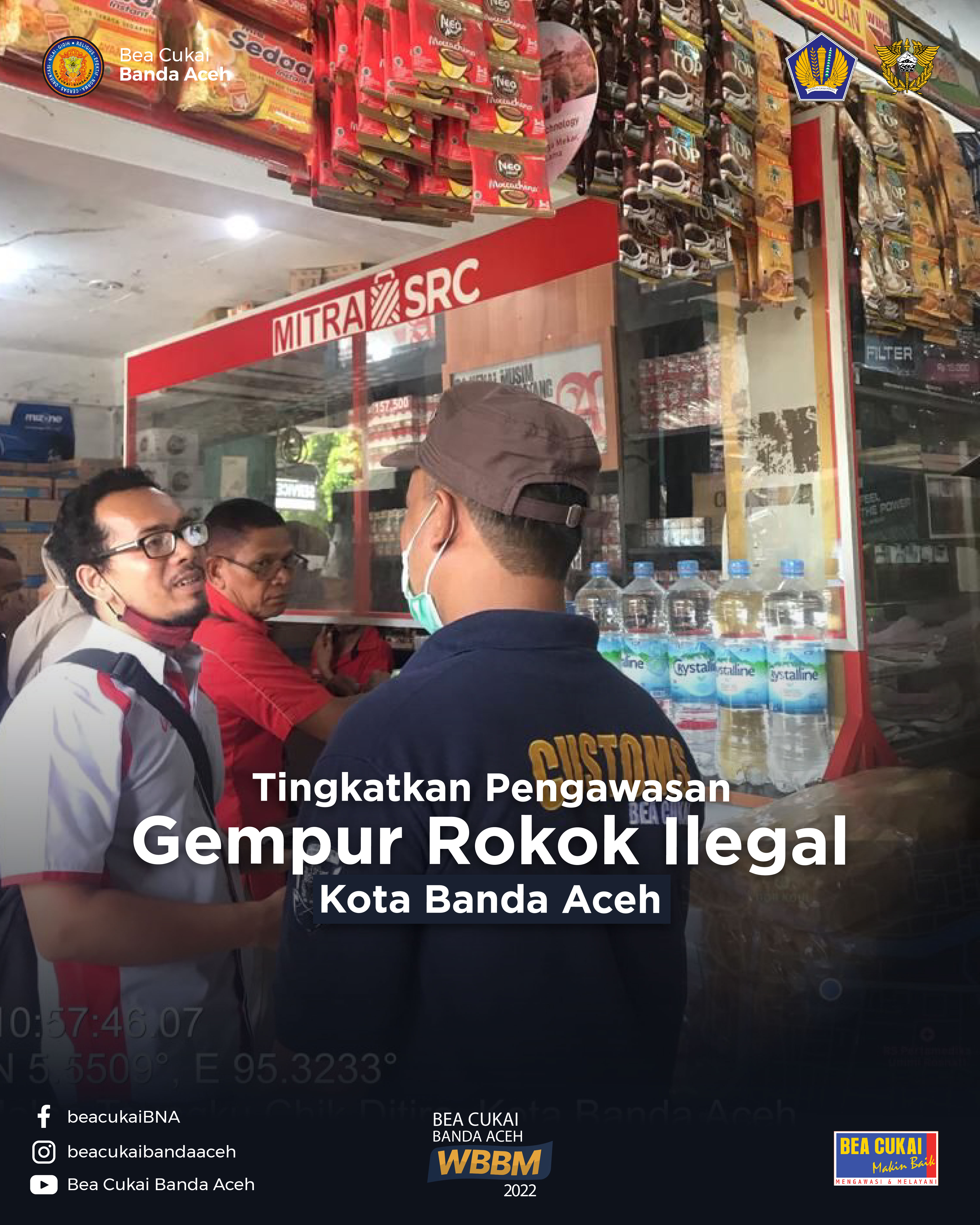 Bea Cukai Banda Aceh Lakukan Operasi Gempur Rokok Ilegal