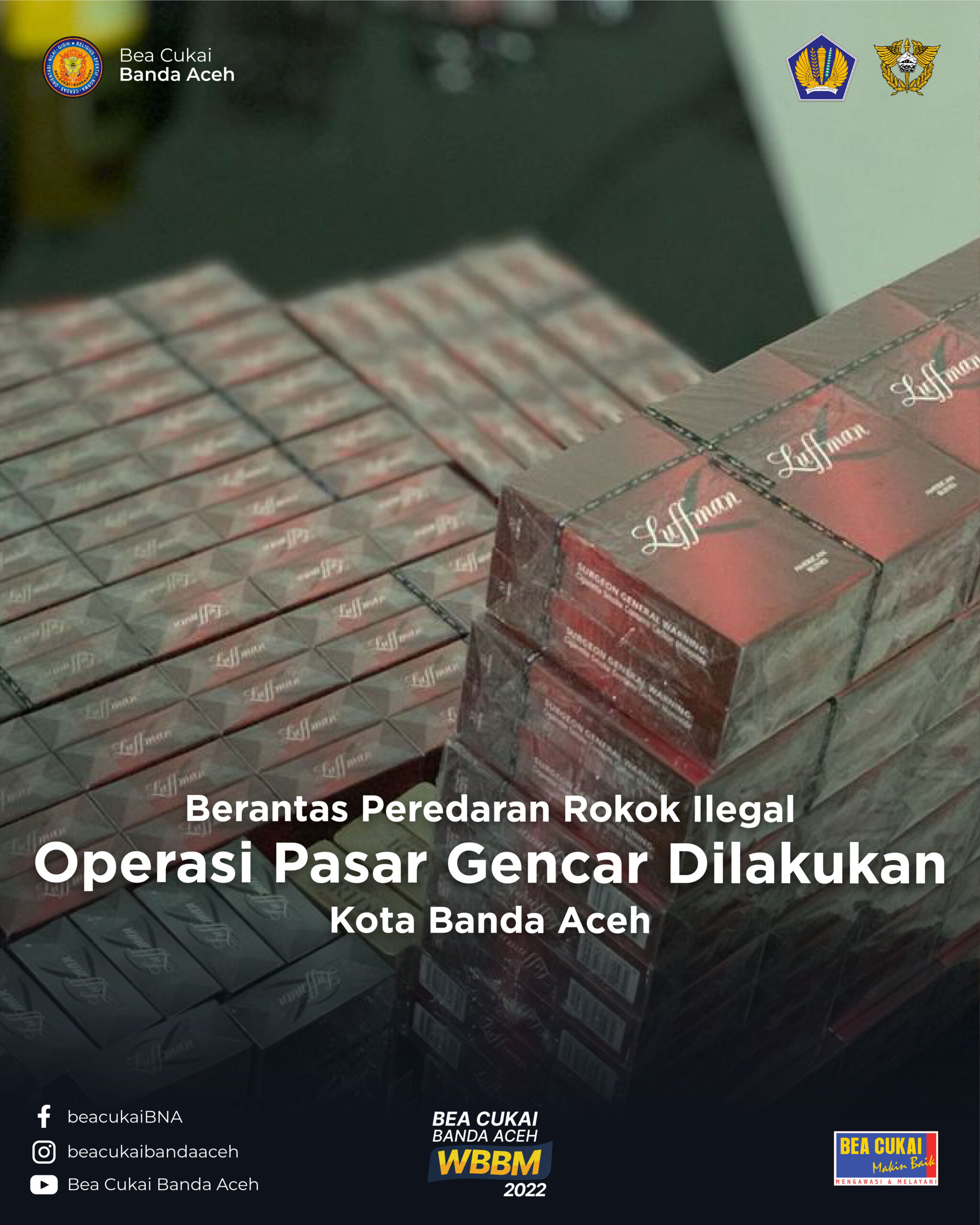 Berantas Peredaran Rokok Ilegal, Operasi Pasar Gencar Dilakukan