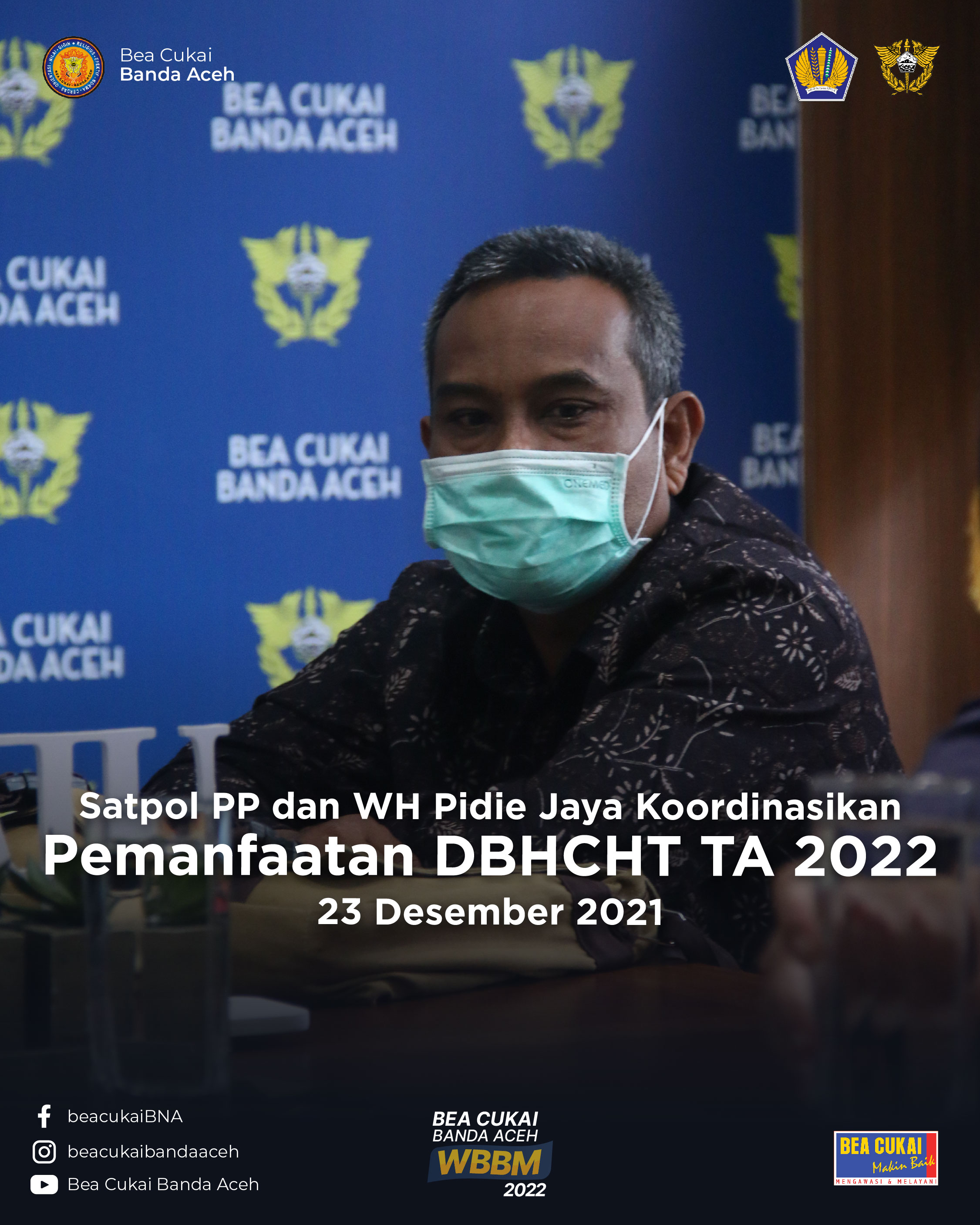 Kunjungan Kerja Satpol PP WH Pidie Jaya, Pemanfaatan DBHCHT tahun 2022